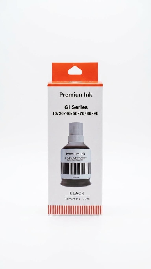 Botella de Tinta Genérica Canon GI-16 Negro 170 ml (Premium Ink)