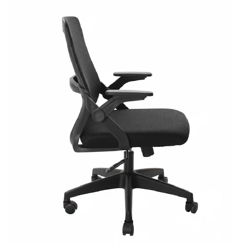 Silla Semi Ejecutiva Ferrini Verona 2516 Negra de Malla con Brazos Ajustables