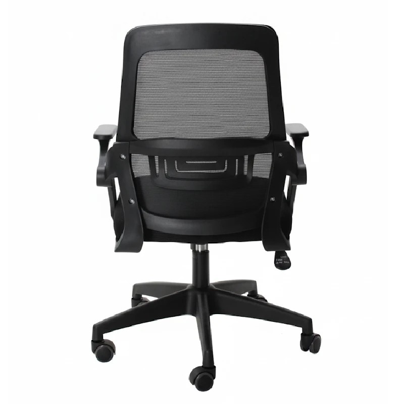 Silla Semi Ejecutiva Ferrini Verona 2516 Negra de Malla con Brazos Ajustables
