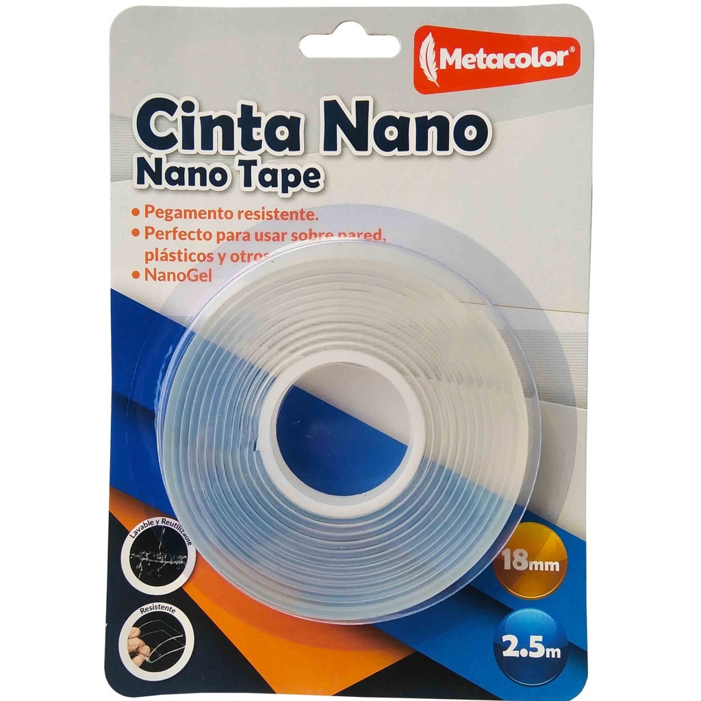 CINTA DOBLE CARA METACOLOR NANO TAPE 18MM X 2.5M