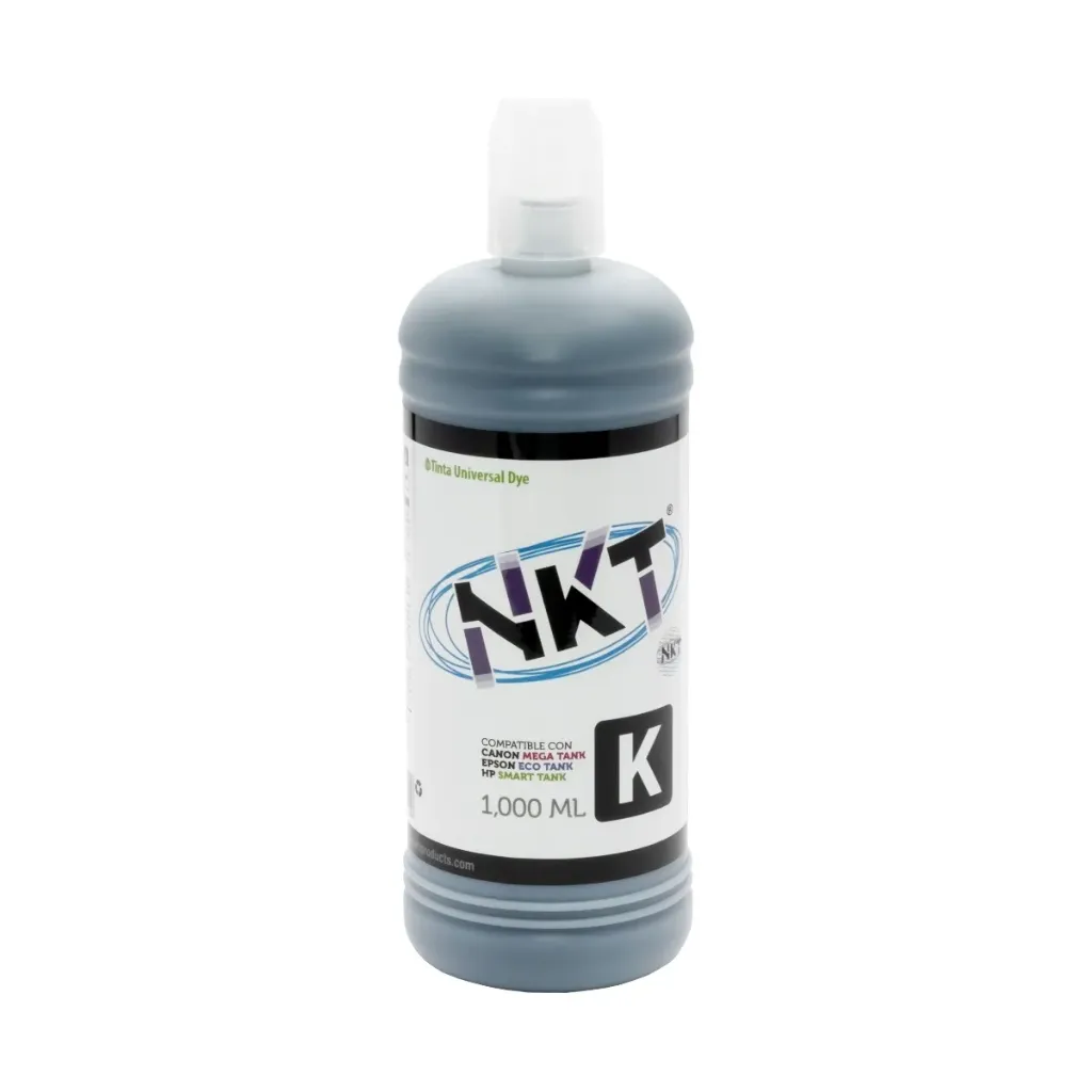 Botella de Tinta NKT Negra 1000 ml
