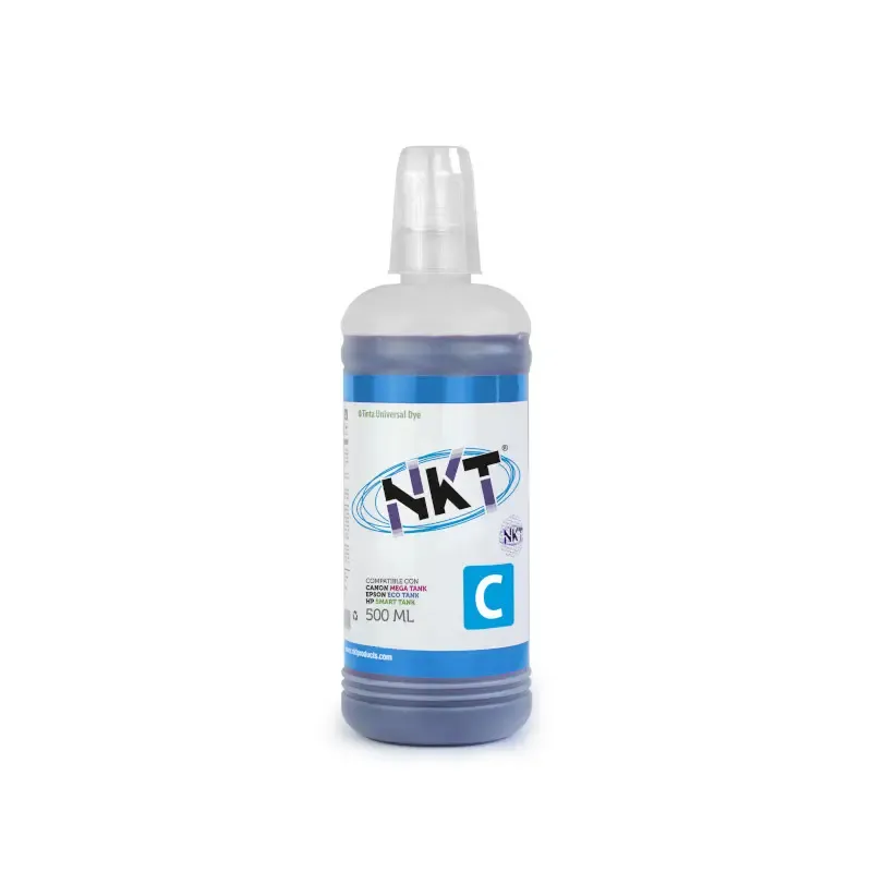Botella de Tinta NKT Cian 500 ml