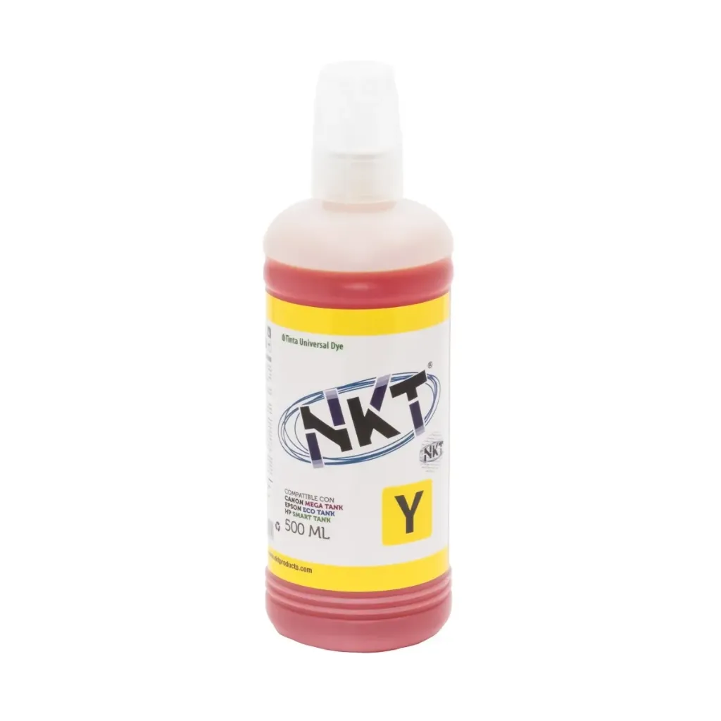 Botella de Tinta NKT Amarilla 500 ml