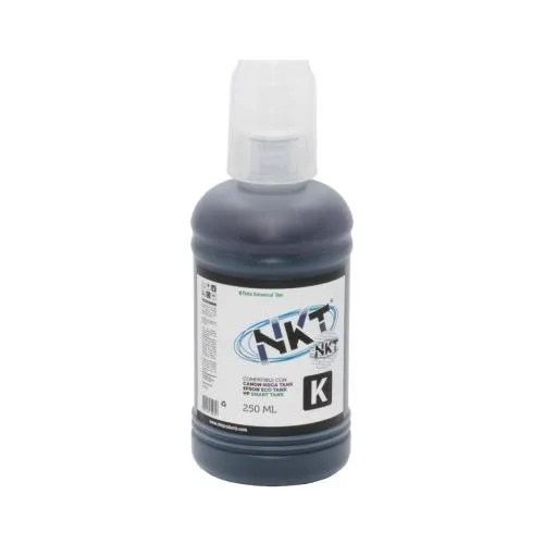 Botella de Tinta NKT Negra 250 ml