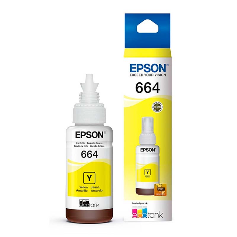 Botella de Tinta Epson 664 Amarilla