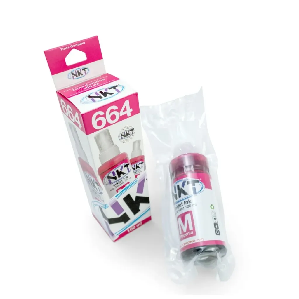 Botella de Tinta NKT Serie 664 Magenta 100 ml