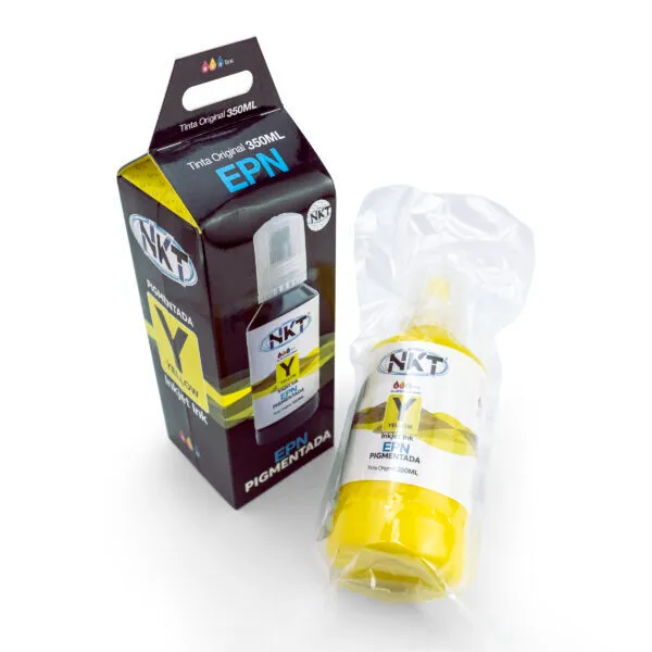 Botella de Tinta Pigmentada NKT para Epson Amarilla 350 ml