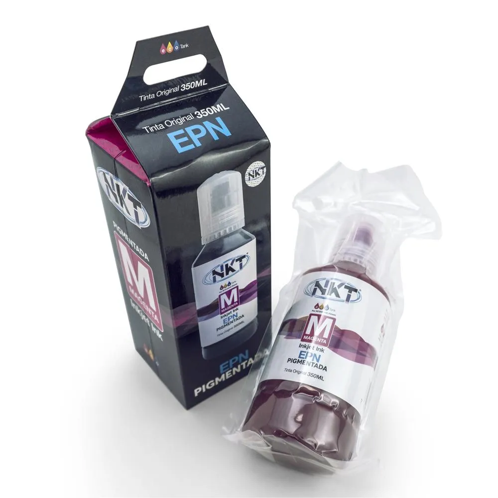 Botella de Tinta Pigmentada NKT para Epson Magenta 350 ml