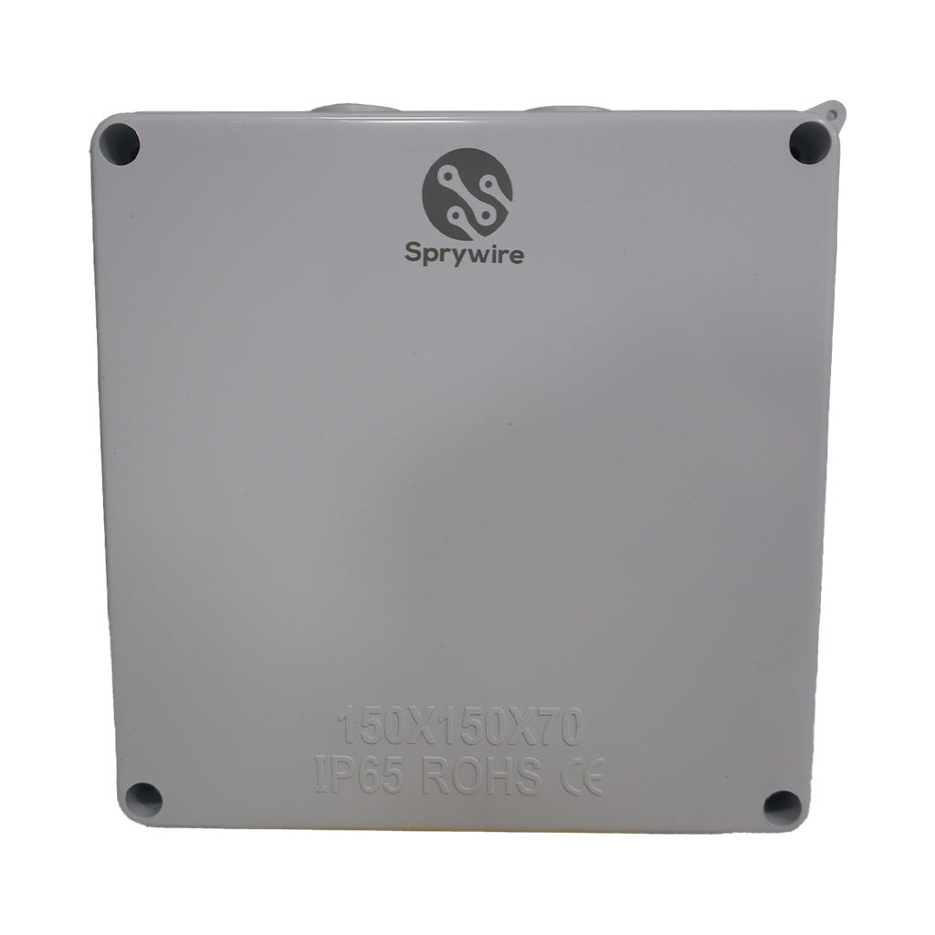 Caja de Registro Amplia Sprywire 150 x 150 x 70 mm IP55 IK08