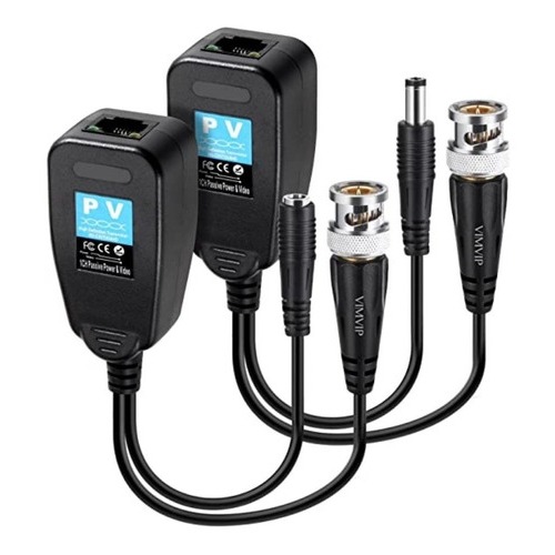Par de Videobalun RJ45 Pasivo 4K 8MP 2 en 1 Tipo Push hasta 150 m Sprywire