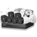 Combo 6 Cámaras Dahua 5MP Bullet con Micrófono, DVR y Disco 500 GB