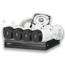 Combo 4 Cámaras Dahua 5MP Domo con Micrófono, DVR y Disco 500 GB