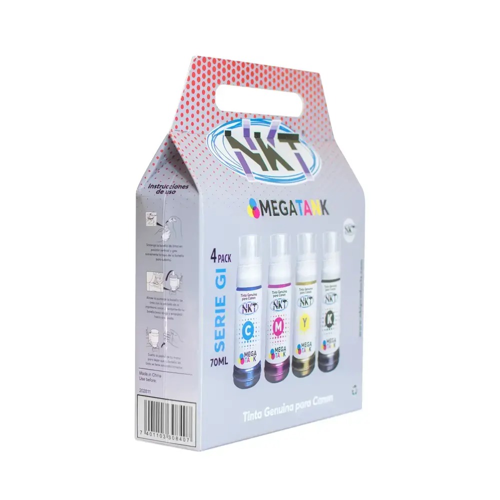 REFILL DE TINTA MARCA NKT PARA CANON MEGA TANK GI