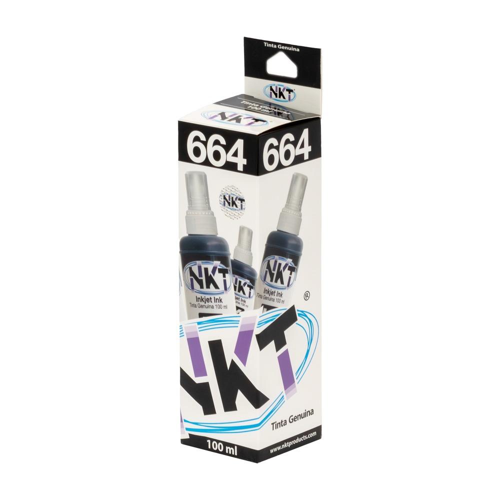 REFILL DE TINTA MARCA NKT PARA EPSON SERIE 664 SERIE L NEGRO