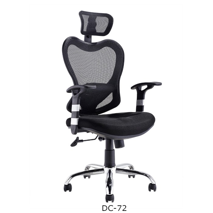 SILLA EJECUTIVA DE MESH CON BRAZO DC-72N NEGRO