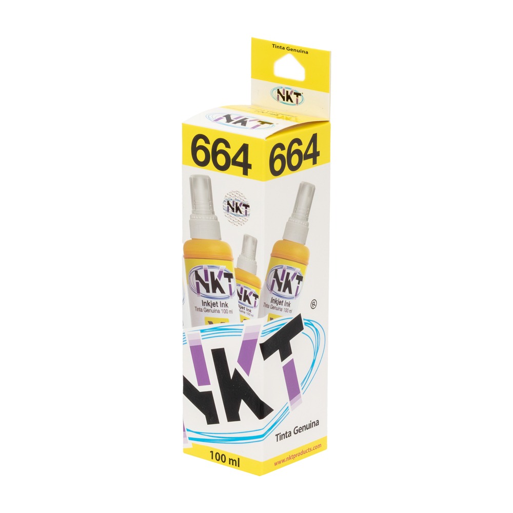 REFILL DE TINTA MARCA NKT PARA EPSON SERIE 664 SERIE L YELLOW