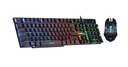 Combo Gamer Combat KB51 Teclado y Mouse Alámbricos Negro Inglés