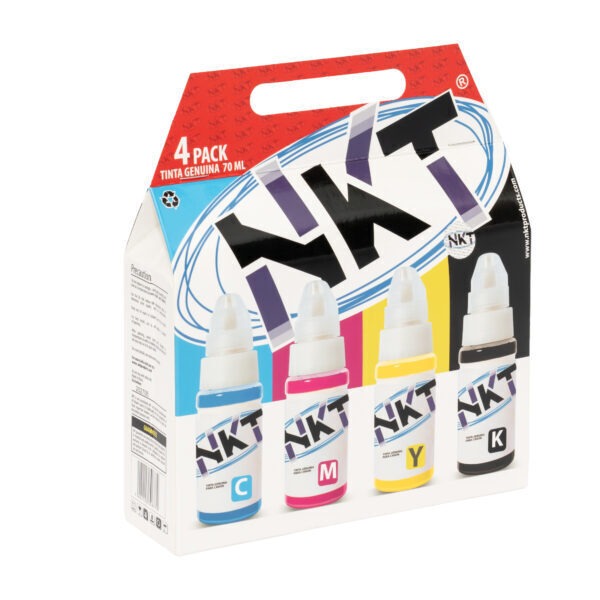 KIT DE TINTA NKT 70ML 4PACK PARA CANON SERIE G
