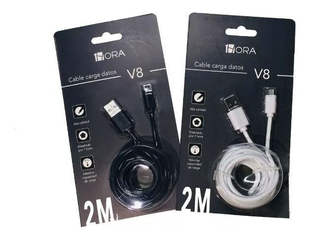 CABLE 2 METROS V8 1HORAS/STELA CARGA RAPIDA