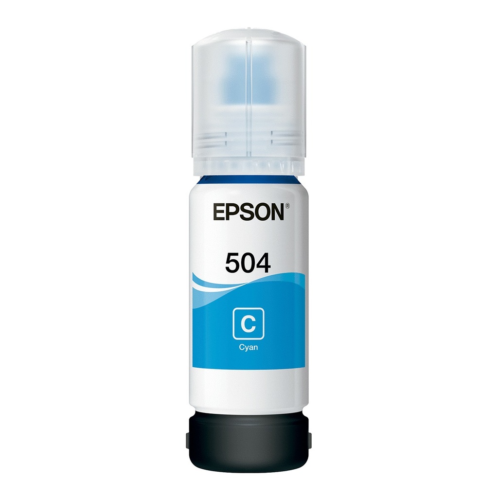 BOTELLA DE TINTA EPSON T504 CIAN  70ML