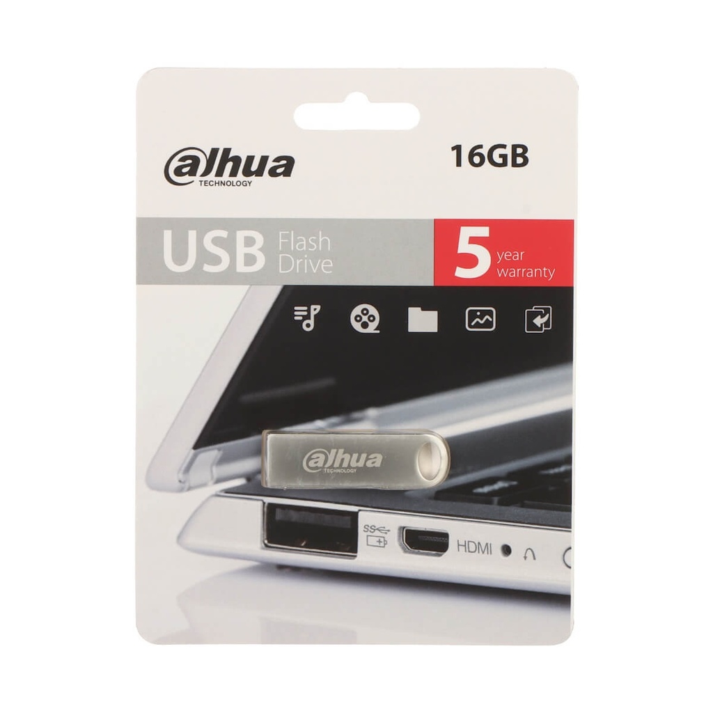 Memoria USB DAHUA 2.0 16GB U106 - Plateado