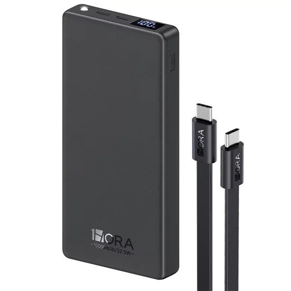 Power Bank 10000 mAh, 5VDC 2A, 22.5W, Color Negro