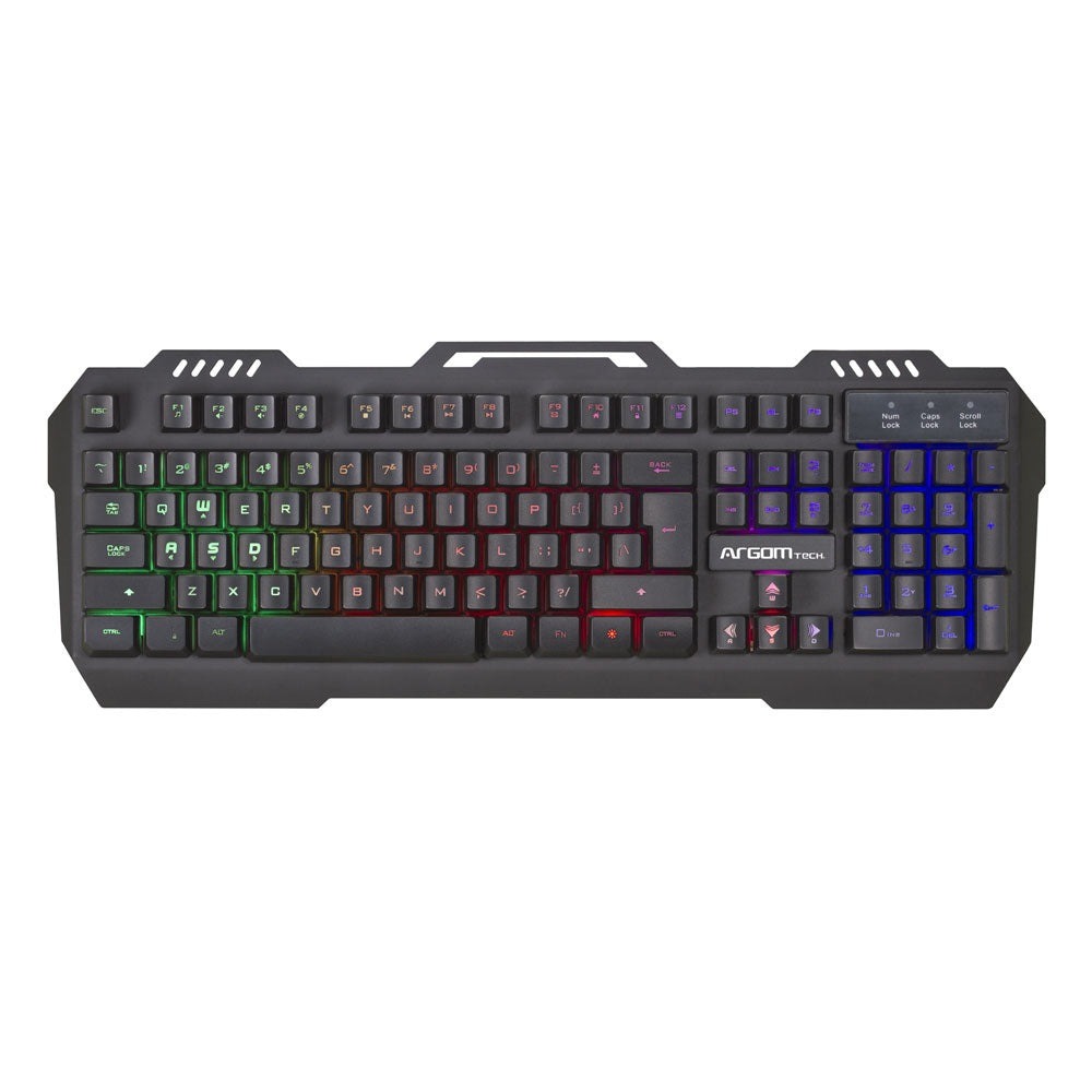 COMBO TECLADO Y MOUSE GAMING ALAMBRICO COMBAT KB56 NEGRO ESPAÑOL  ARGOM