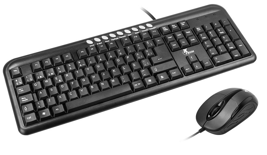 COMBO DE TECLADO Y MOUSE XTECH XTK 300S