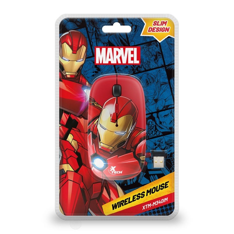 MOUSE INALAMBRICO MARVEL EDICION IRON MAN XTM-M340IM