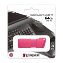 USB KINGSTON DE 64GB DT EXODIA M ROSADO